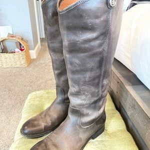 Frye Melissa Button 2 Extended Wide Calf size 8.5